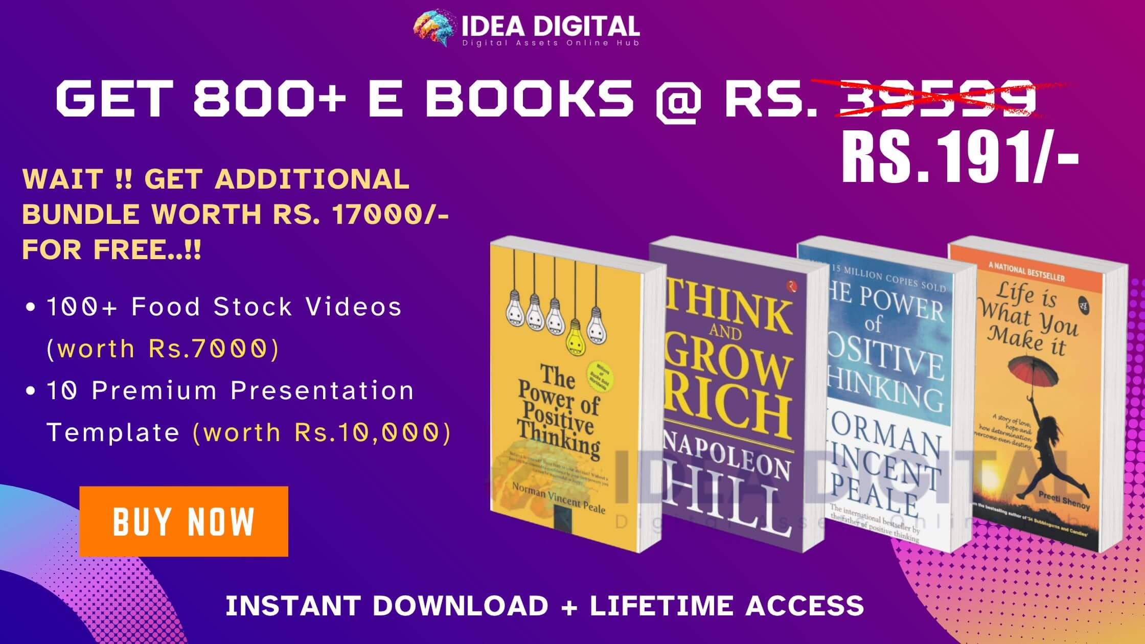 800 E-book Collections at Rs.191